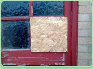 boarded up Wombwell